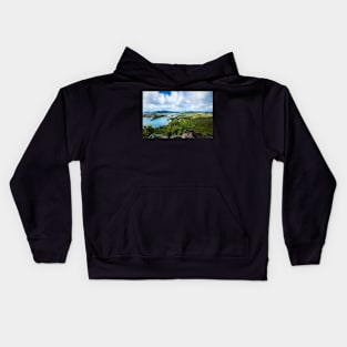 Copy of  View of English Harbor from Shirley Heights Kids Hoodie